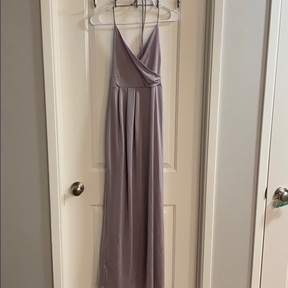 Fashion Nova lavender halter dress